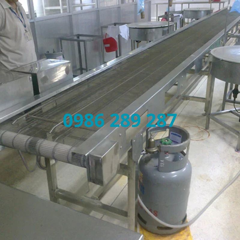 Băng Tải Lưới Inox Sợi Xoắn Xích Biên